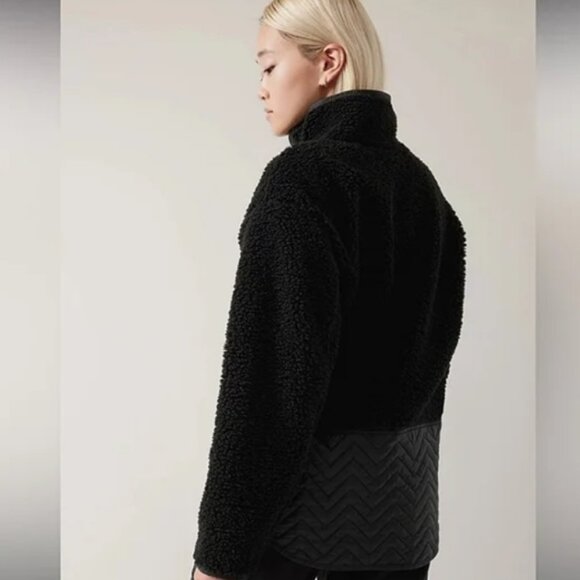 Athleta Cloud Fleece Sweatshirt | Black | NWT | XL - Picture 2 of 7